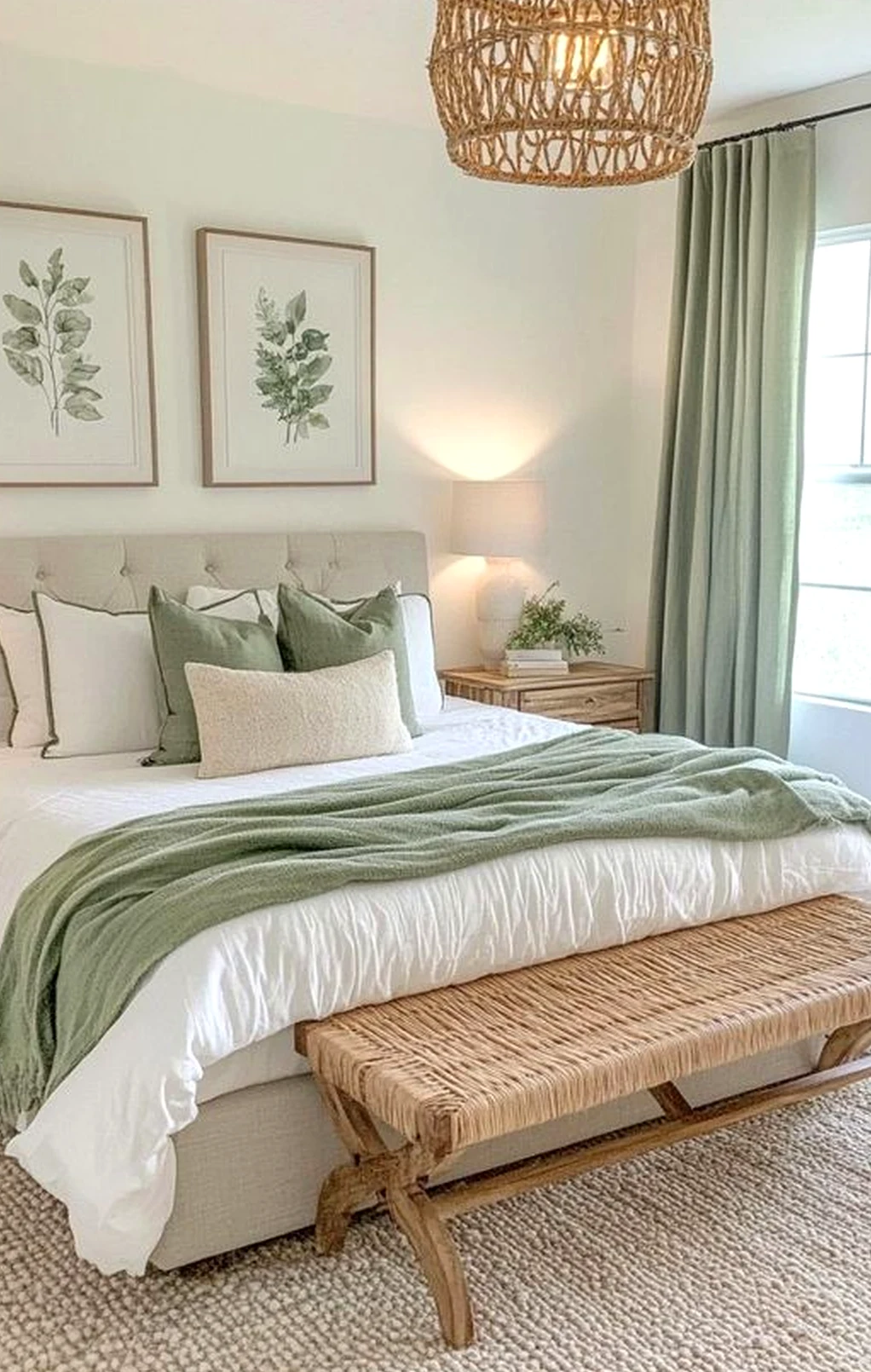 Natural soft sofa supports the composition through detail, leaving the space feeling clear and inviting.