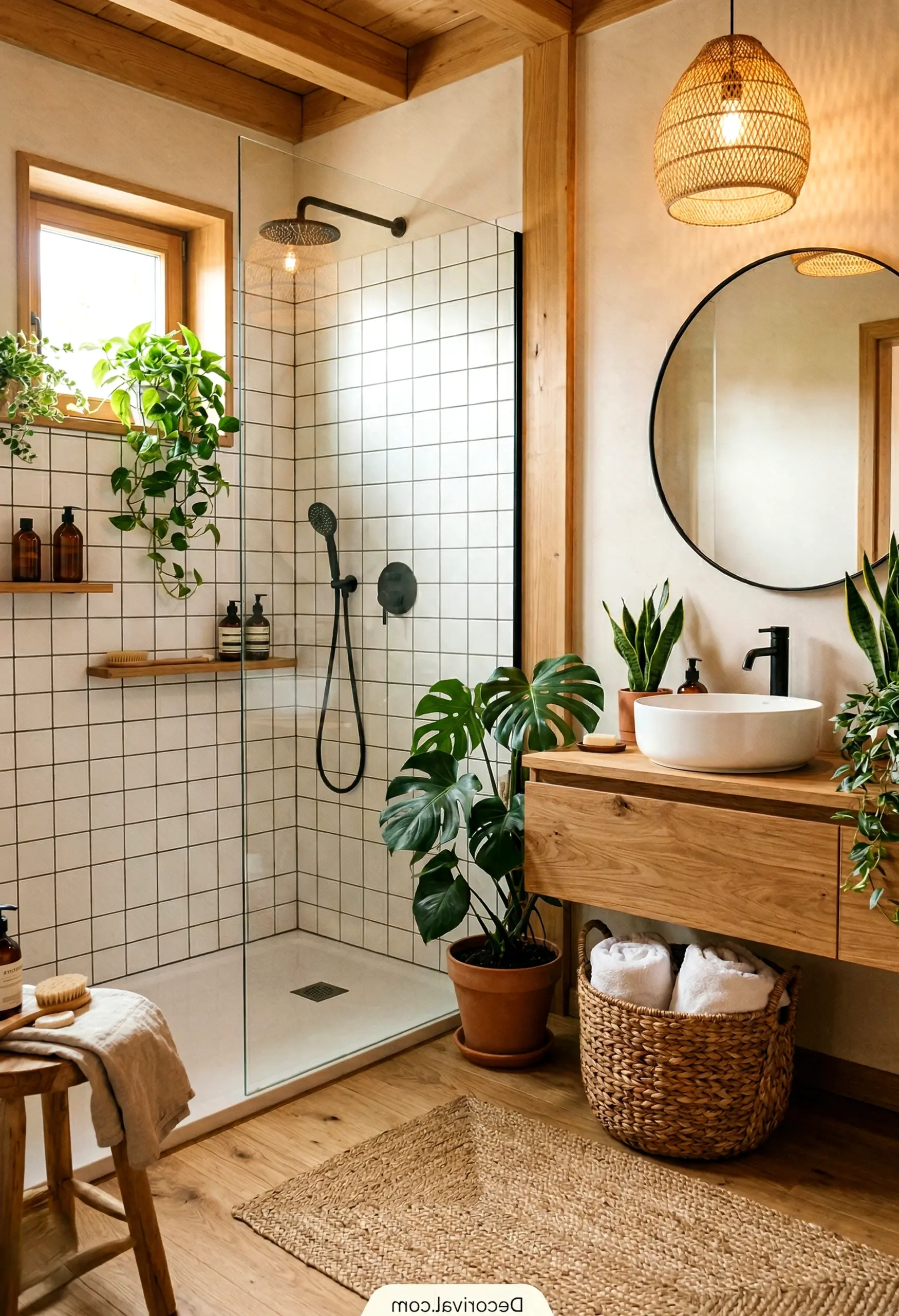 Warm greenhouse corner brings warmth to the room, creating a mood that feels soft at the edges.