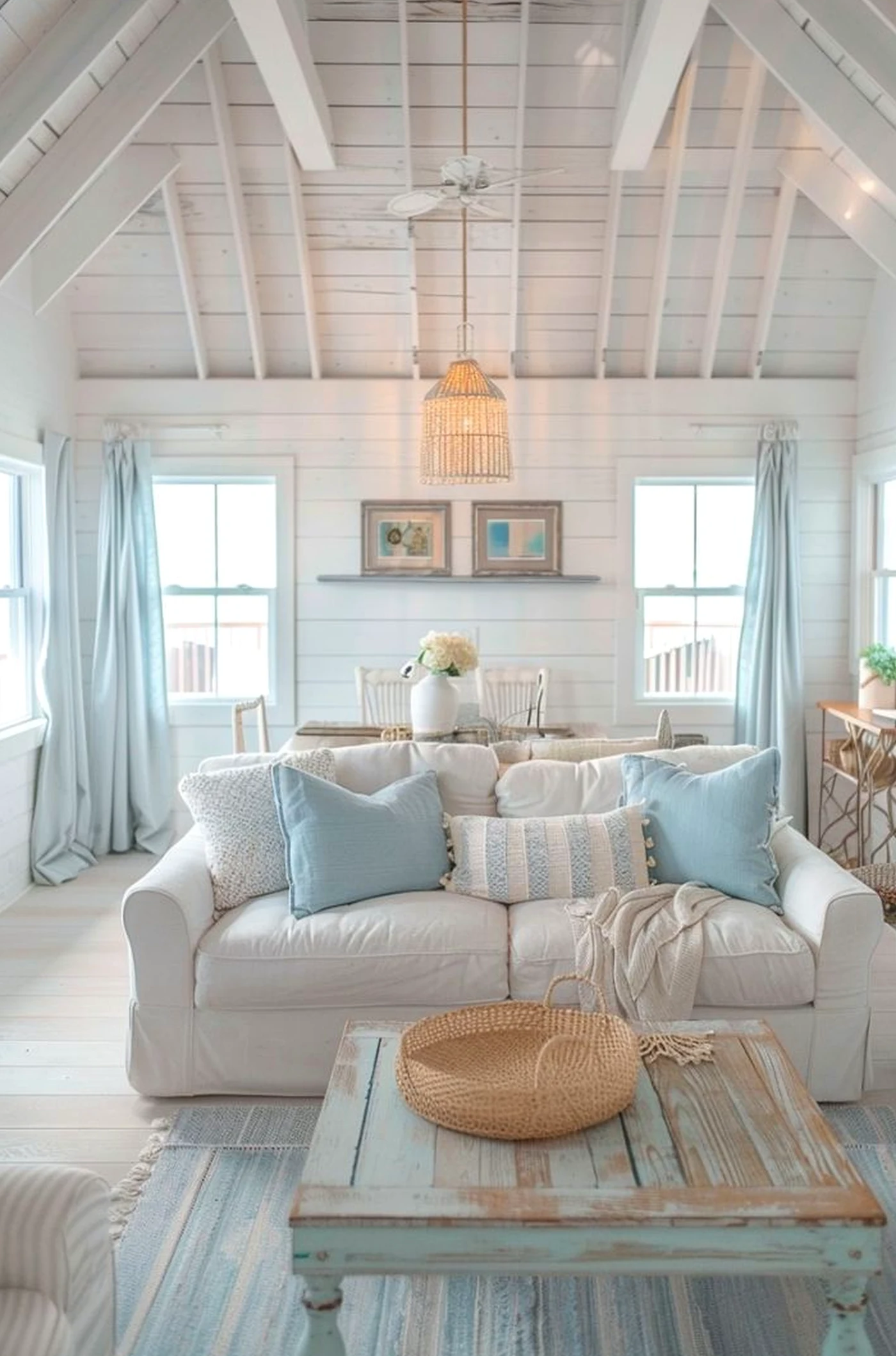 Subtle poolside setting adds a clear layer of charm, helping the design feel visually grounded.