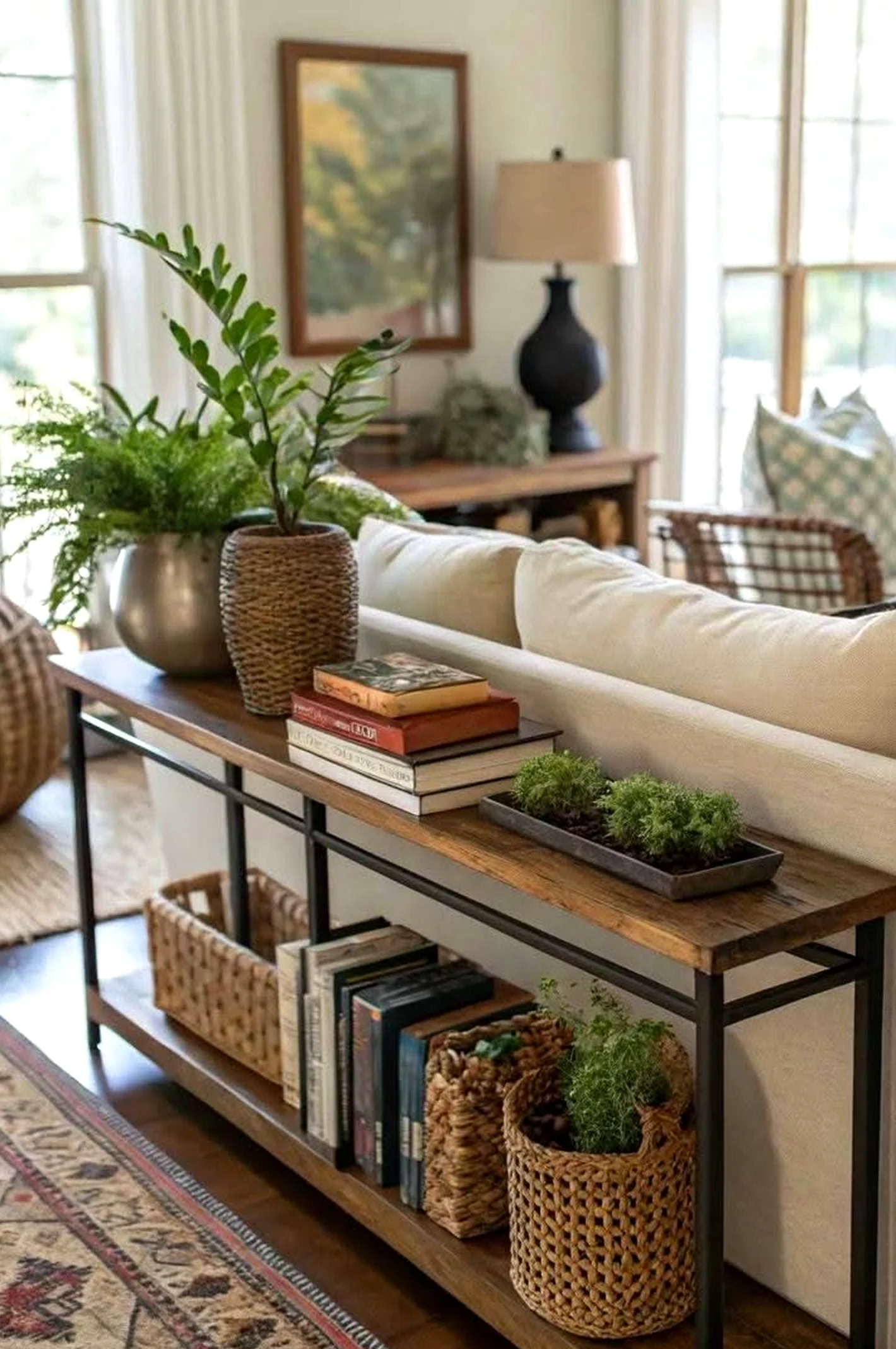 Textured storage corner brings rhythm to the outdoor space, creating a mood that feels open and lived-in.