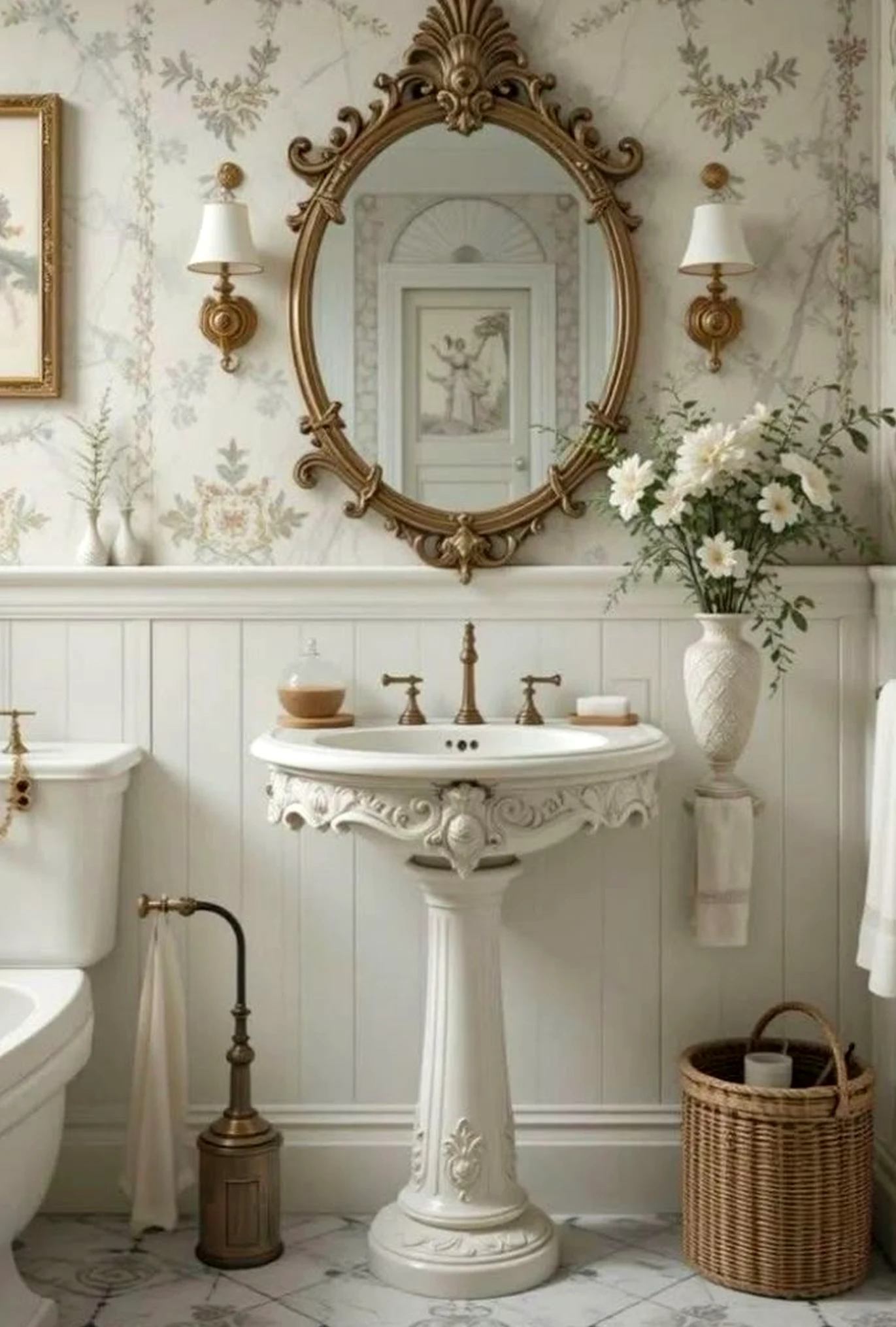 Crisp wall niche adds clarity across the corner, giving the decor a finish that feels clear and inviting.