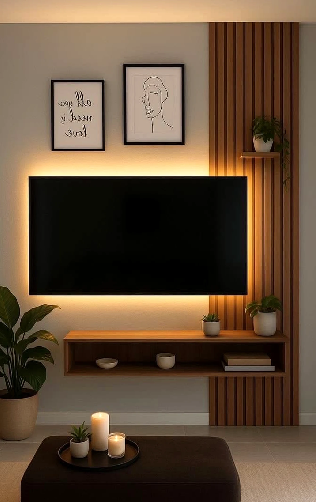 Textured kitchen nook anchors the arrangement with focus, giving the view a mood that feels visually grounded.