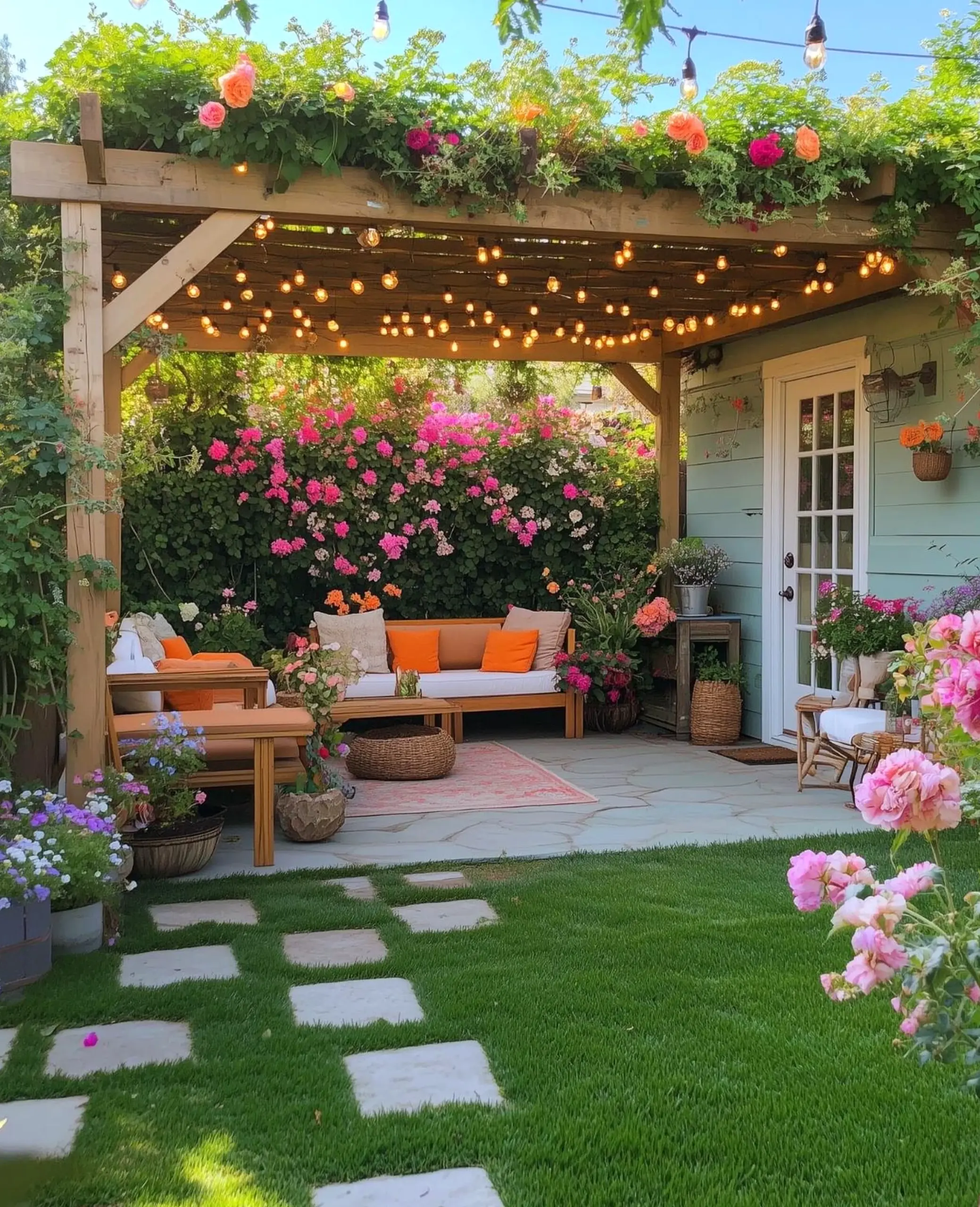 Natural arched doorway adds a clear layer of charm, helping the setting feel bright but not busy.