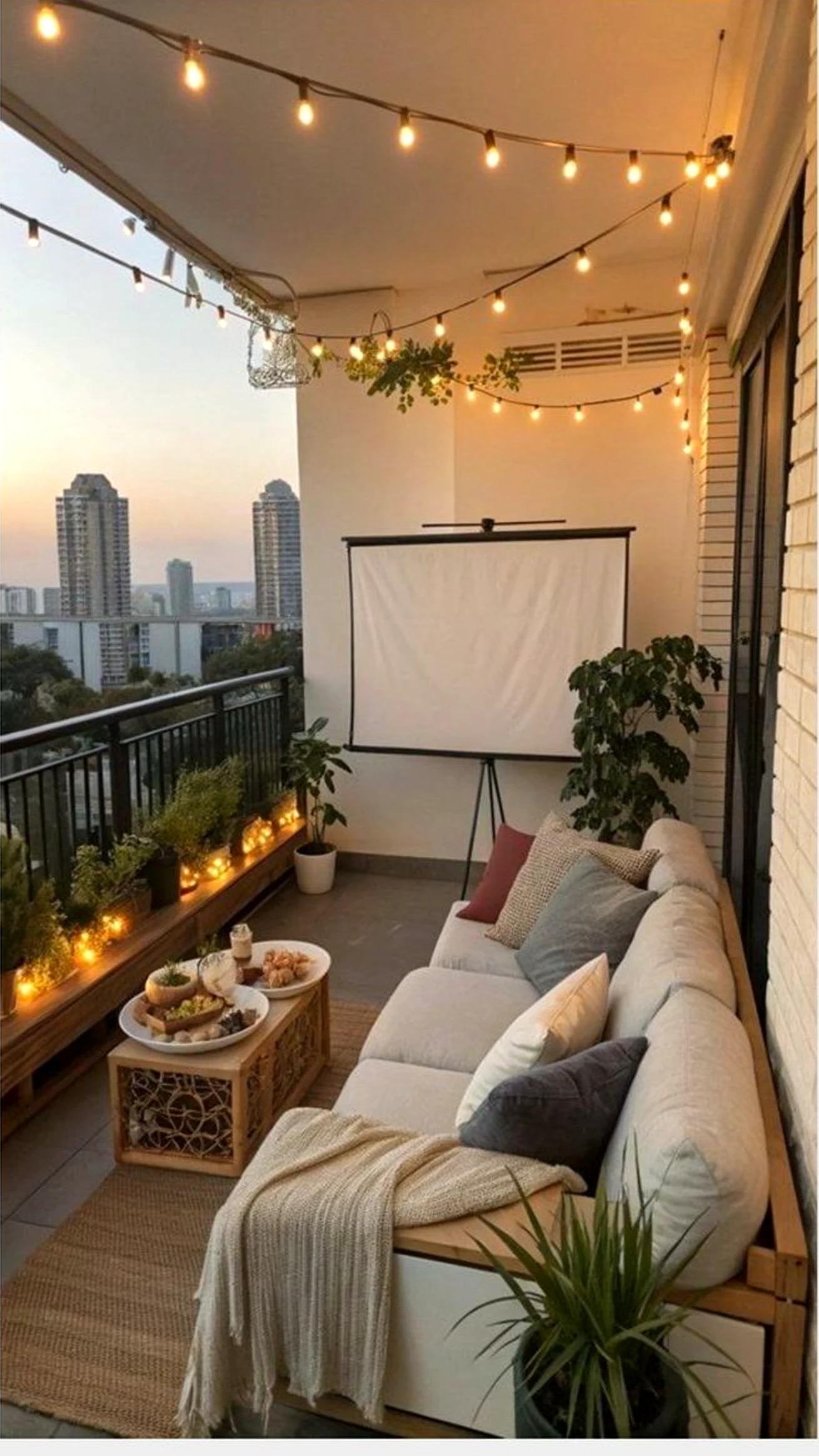 Compact garden seating gives the outdoor space more movement, so the whole view feels settled and welcoming.