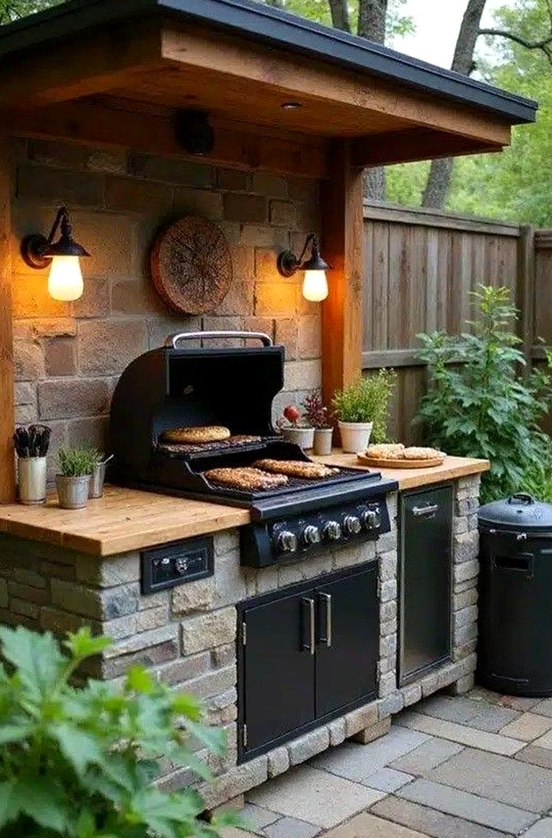 Leafy wooden deck anchors the view with character, giving the view a mood that feels soft at the edges.