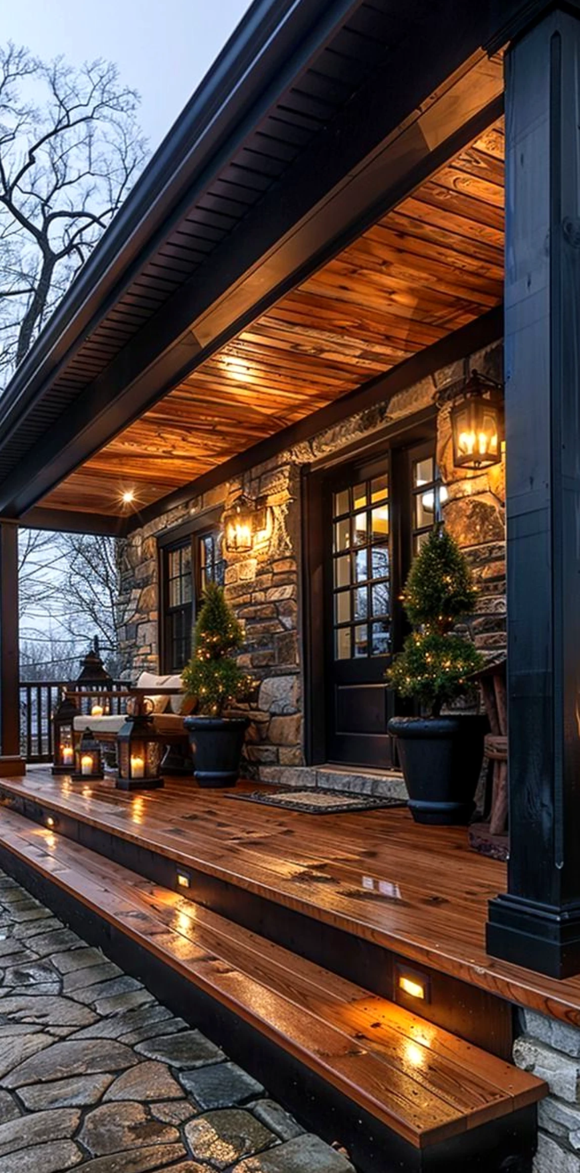 Open outdoor lounge brings a useful note of charm, making the corner feel fresh and intentional.