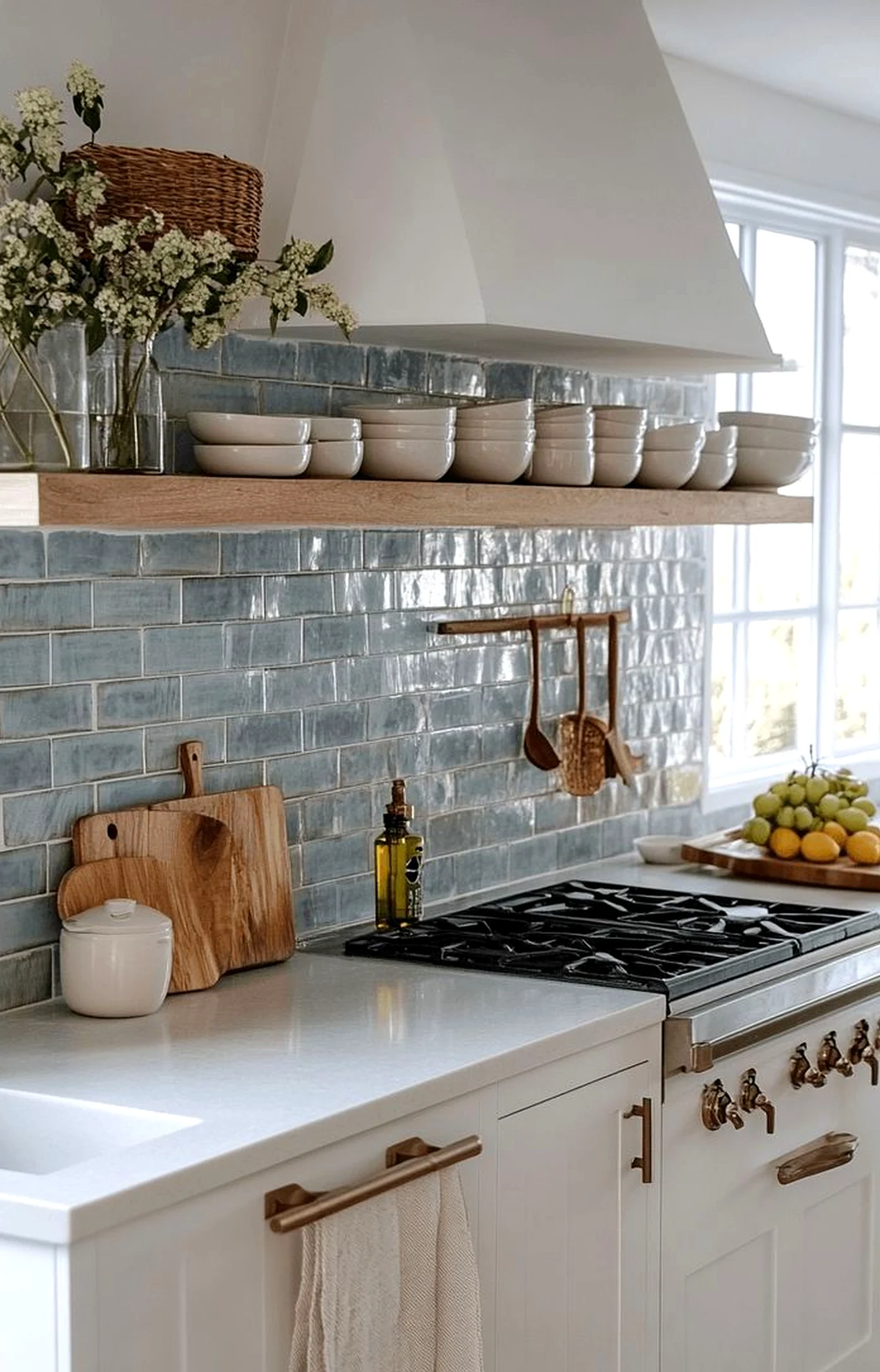 Simple compact workspace brings detail to the room, creating a mood that feels warm without clutter.