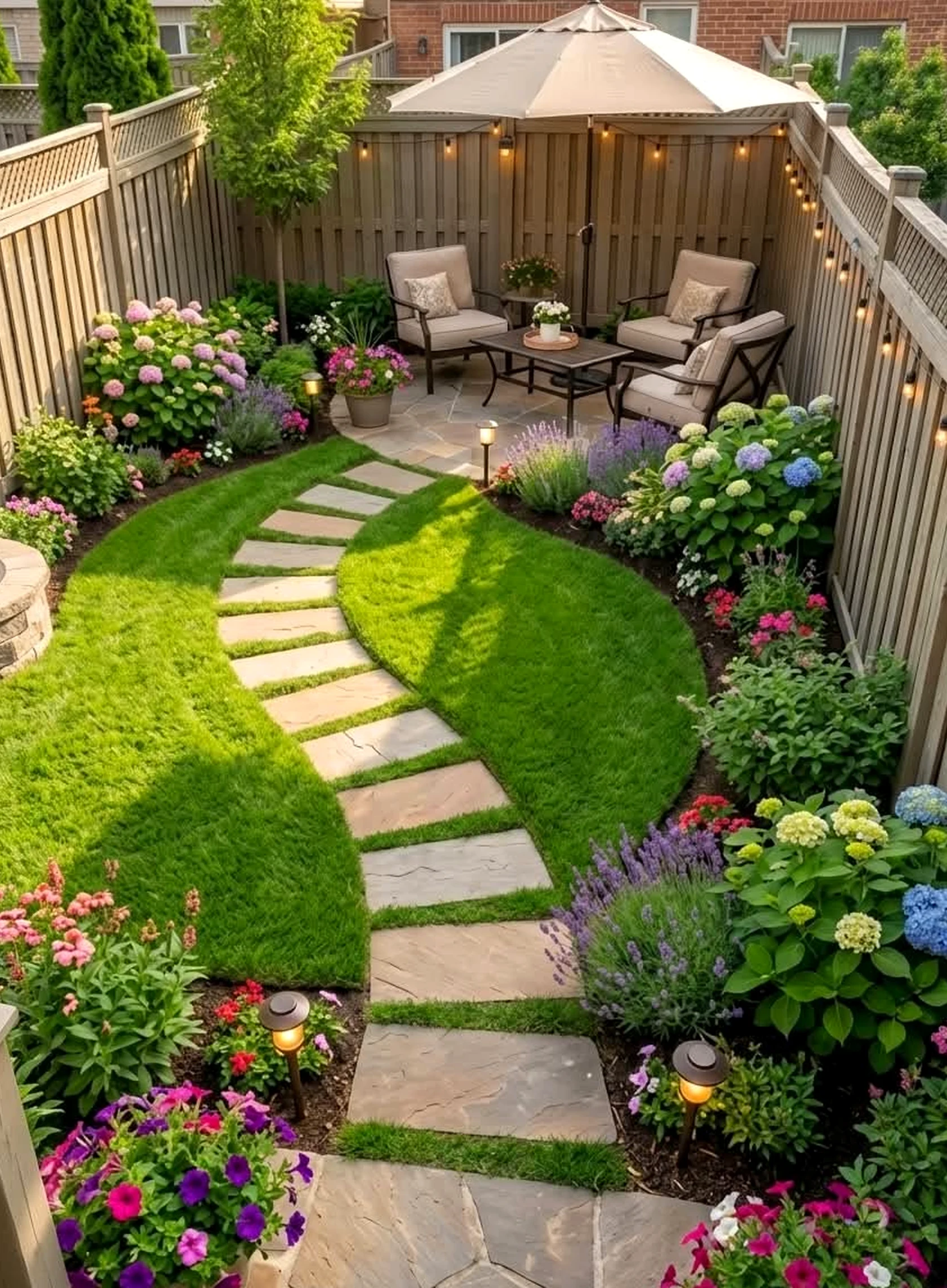 Airy stair landing adds a clear layer of movement, helping the design feel easy to enjoy.