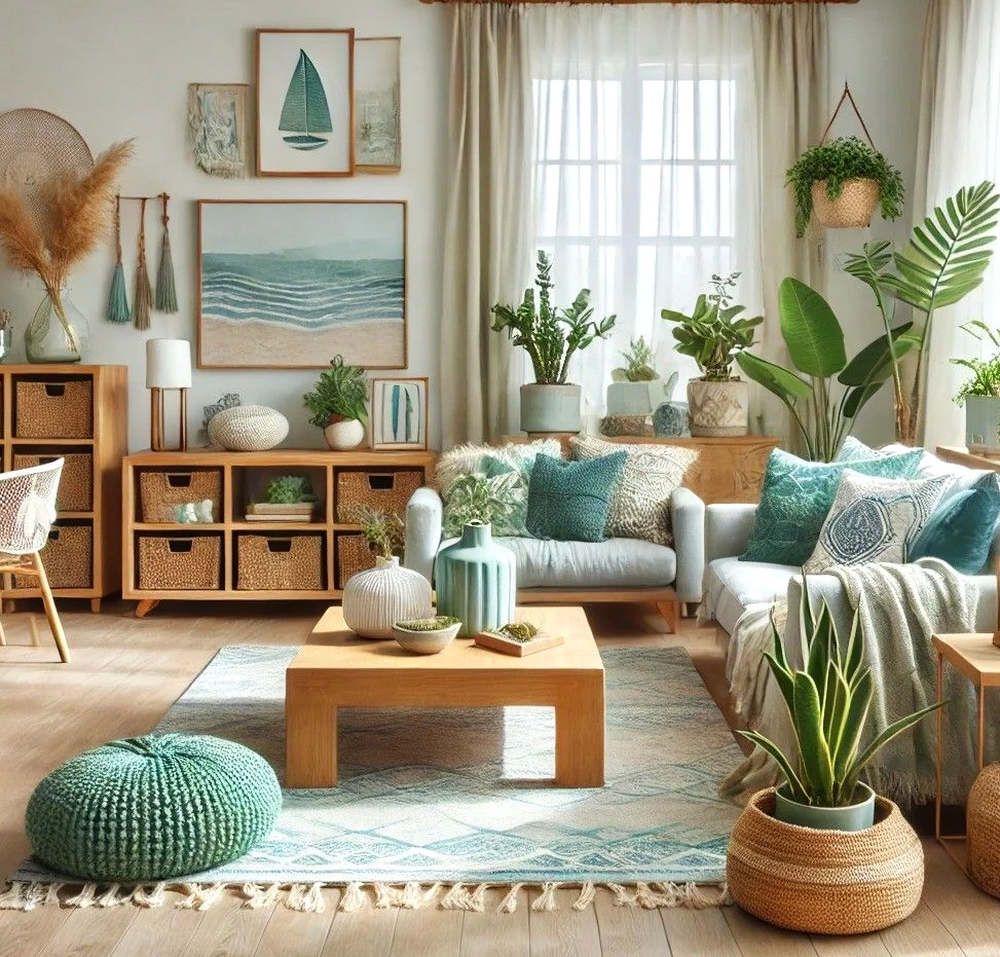Quiet floor pattern gives the design more order, so the whole view feels open and lived-in.