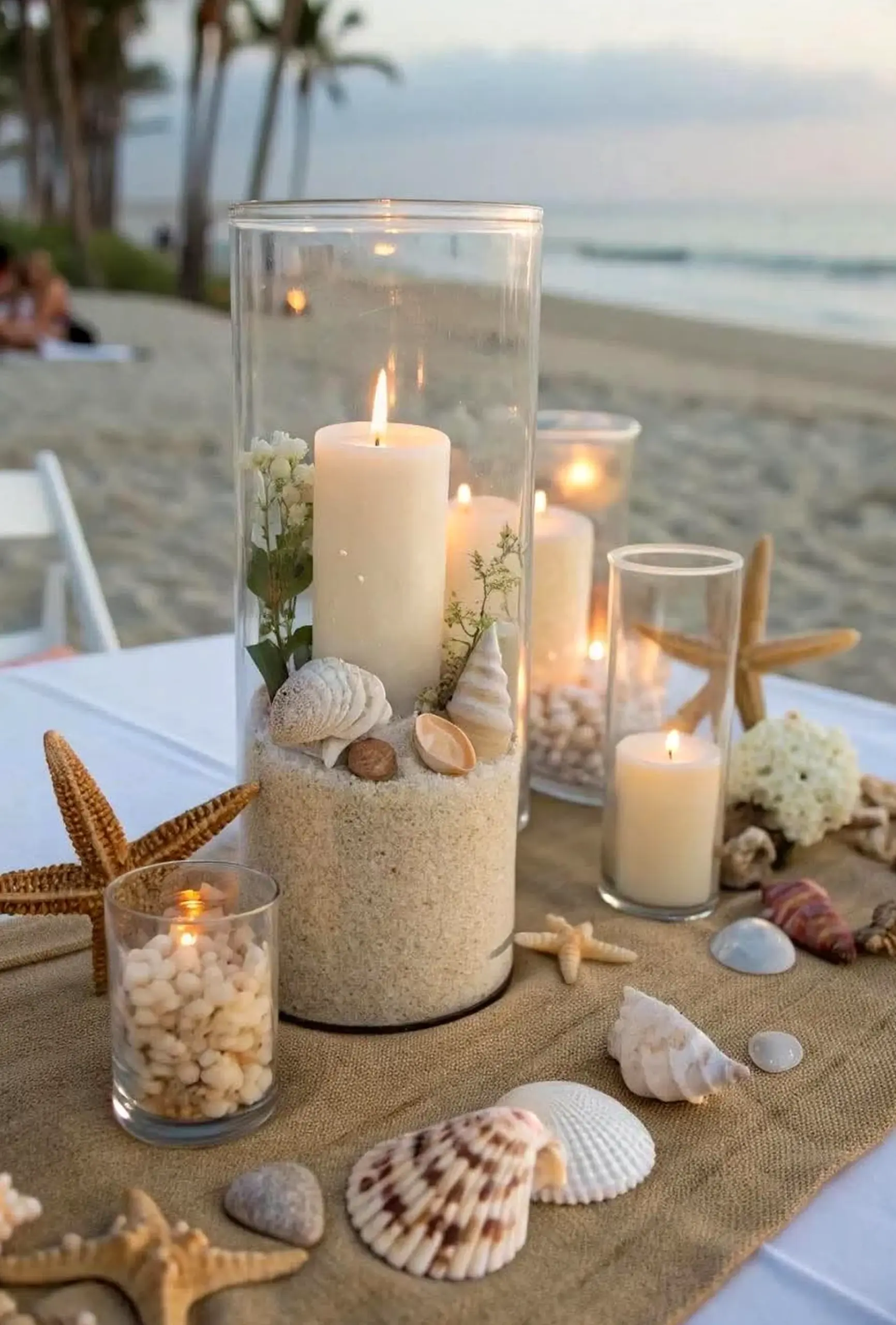 Compact flower arrangement introduces rhythm into the backdrop, keeping the atmosphere quietly finished.