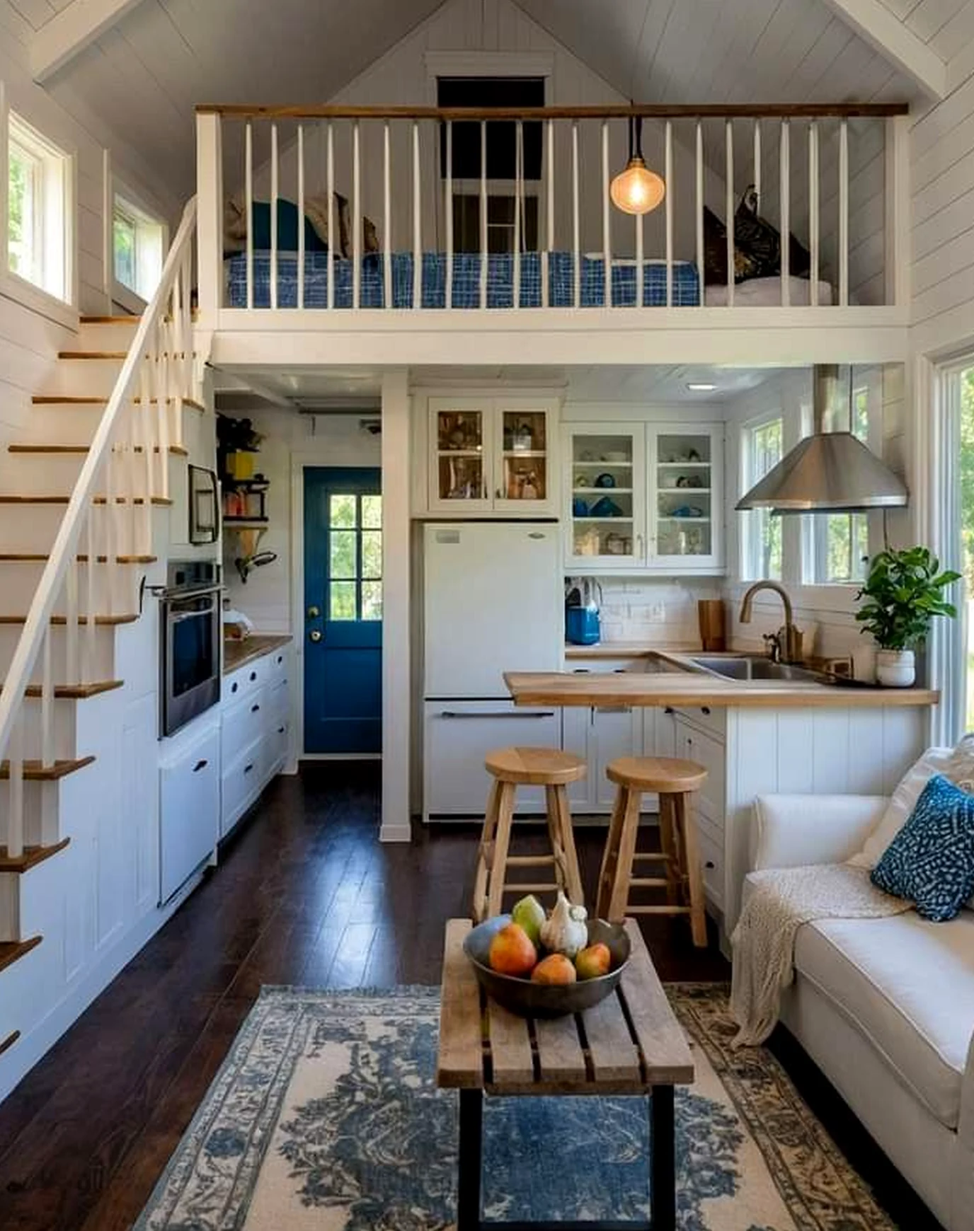 Subtle green entry adds a clear layer of character, helping the arrangement feel settled and welcoming.