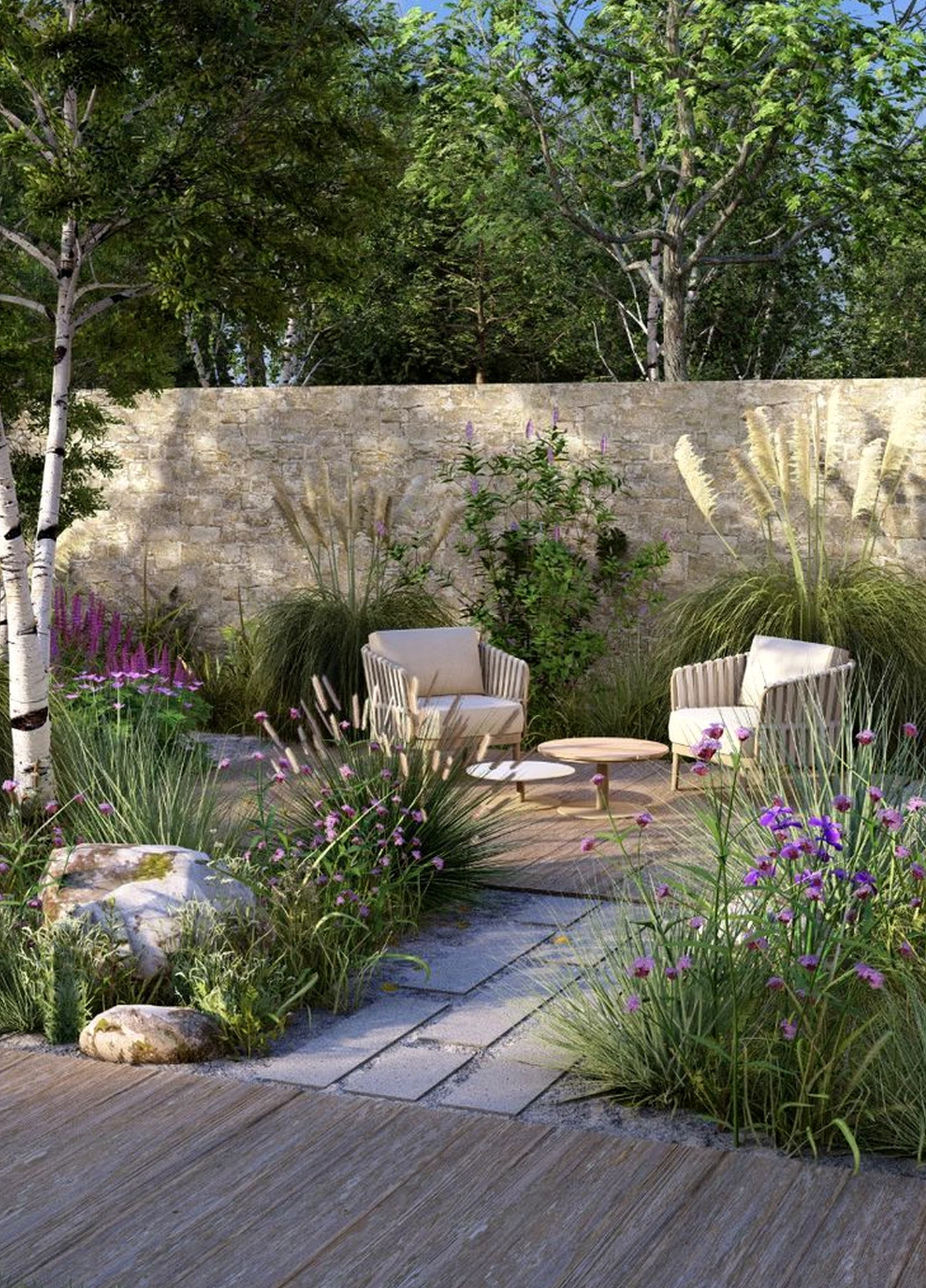 Refined sunlit room gives the composition more texture, so the whole view feels open and lived-in.