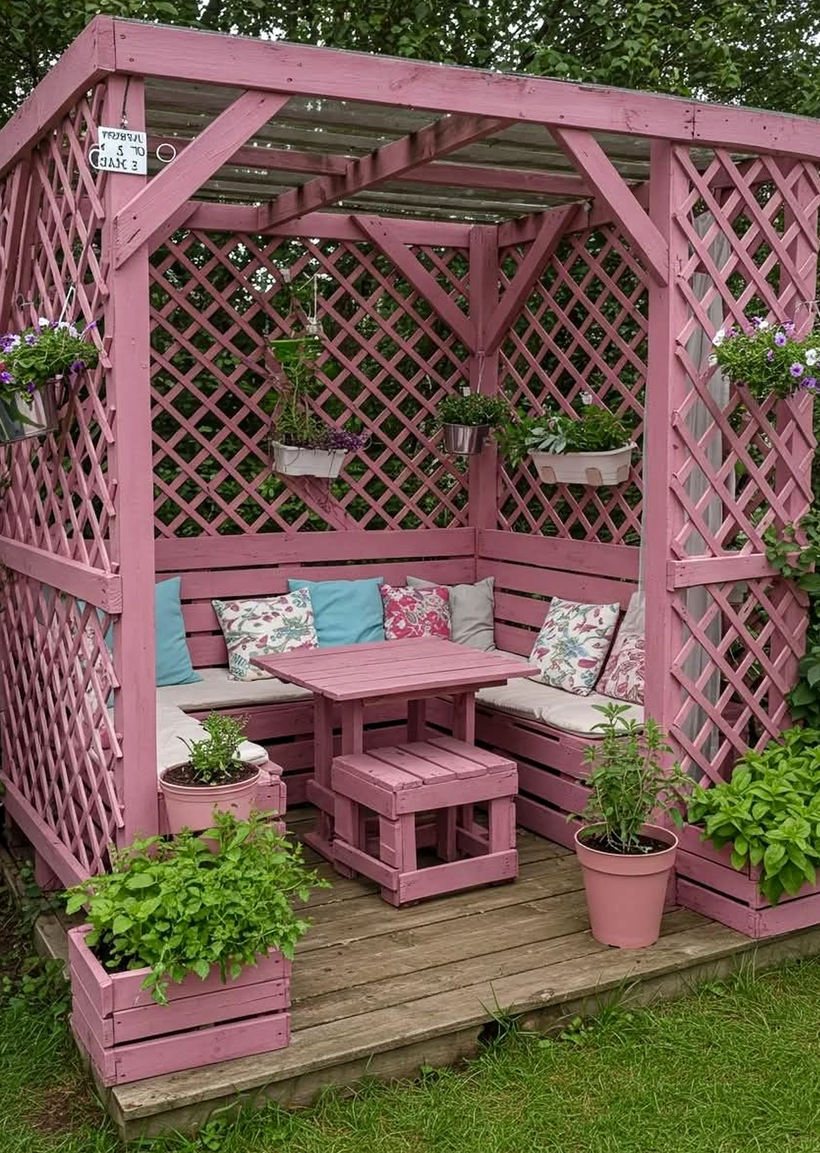 Bright outdoor lounge adds a clear layer of softness, helping the wall feel clear and inviting.