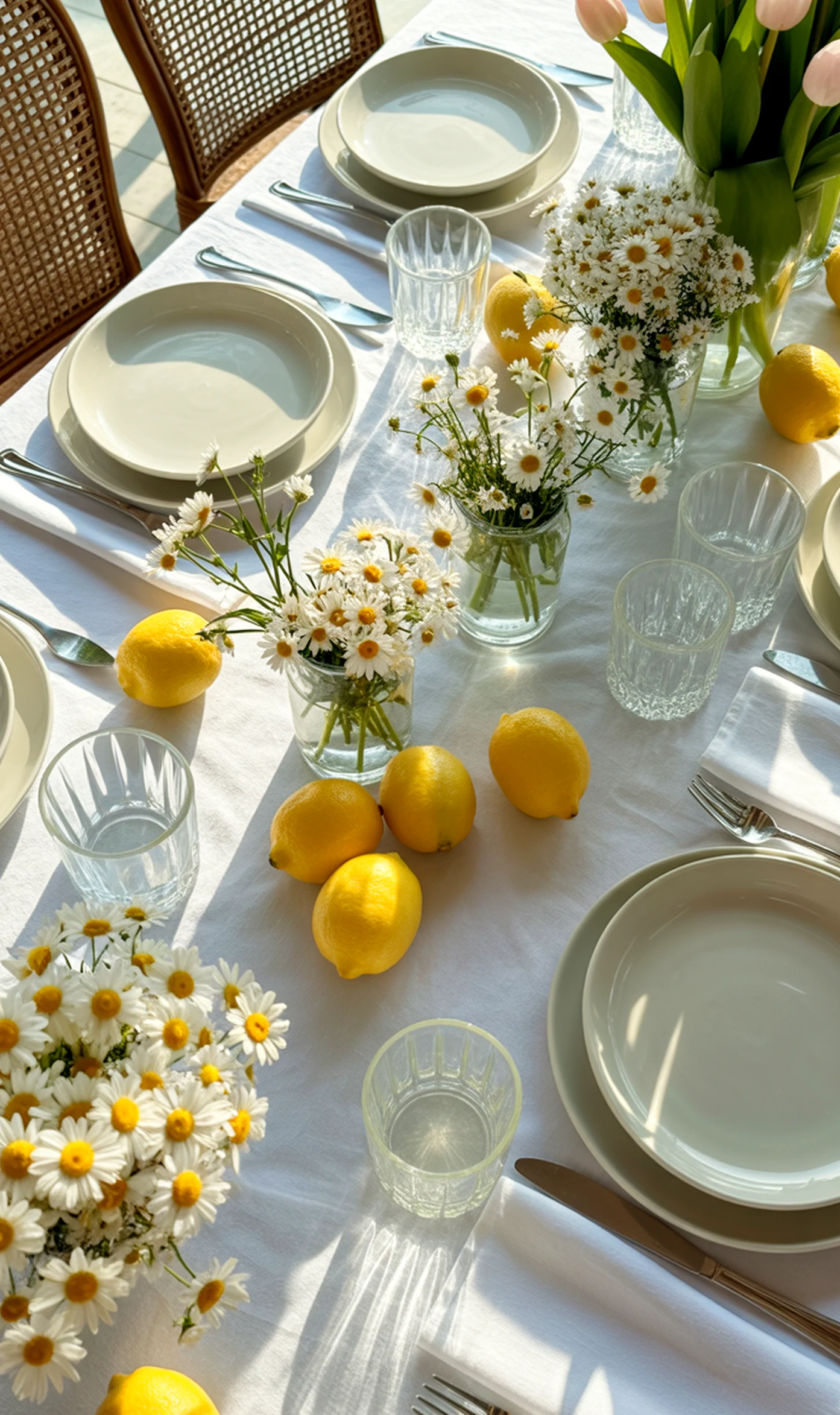 Inviting stone terrace brings focus to the backdrop, creating a mood that feels pleasantly composed.