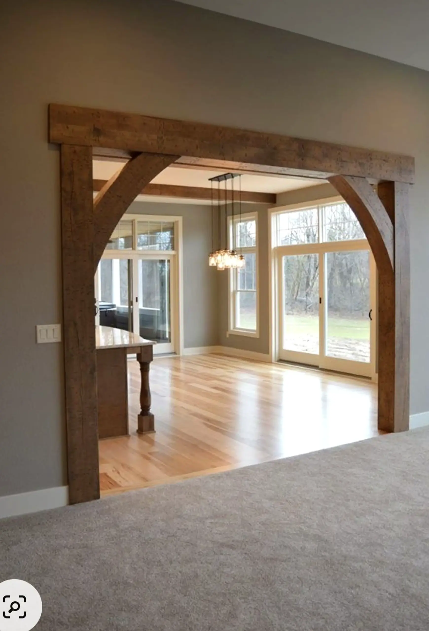 Soft flower arrangement frames the corner with shape, making the scene feel pleasantly composed.