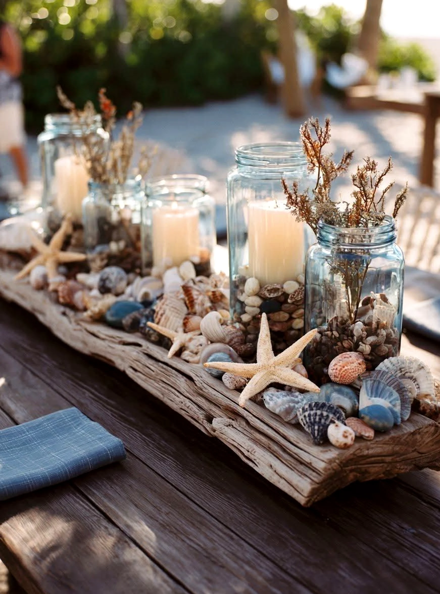 Compact decorative mirror introduces warmth into the composition, keeping the atmosphere clear and inviting.